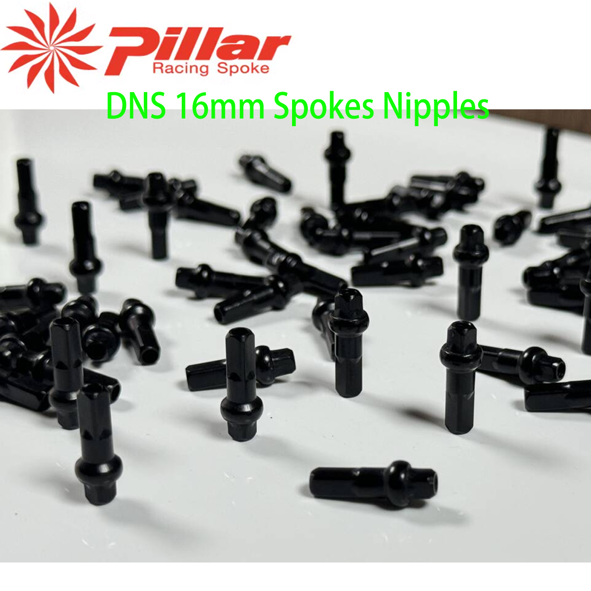 Spoke Nipple Brass - Pillar DSN Bicycle Nipples 14G 16mm