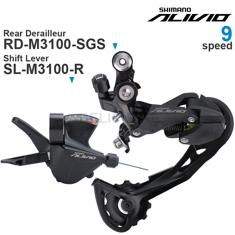 Rear Derailleur Shadow - Grupset SHIMANO ALIVIO M3100 Shifter SL-M3100-R