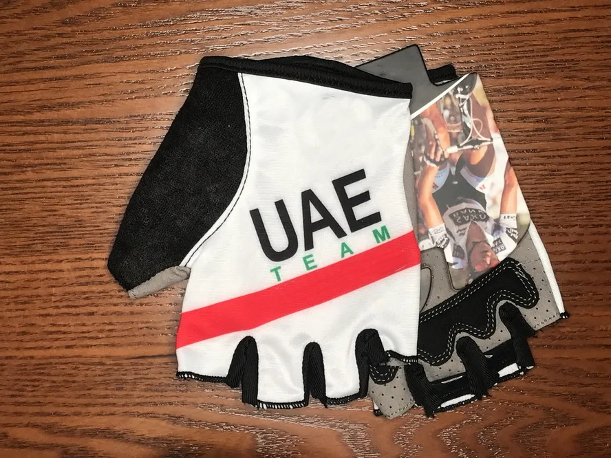 Mountain Biking Uae - Sarung tangan Jersey sepeda setengah jari,