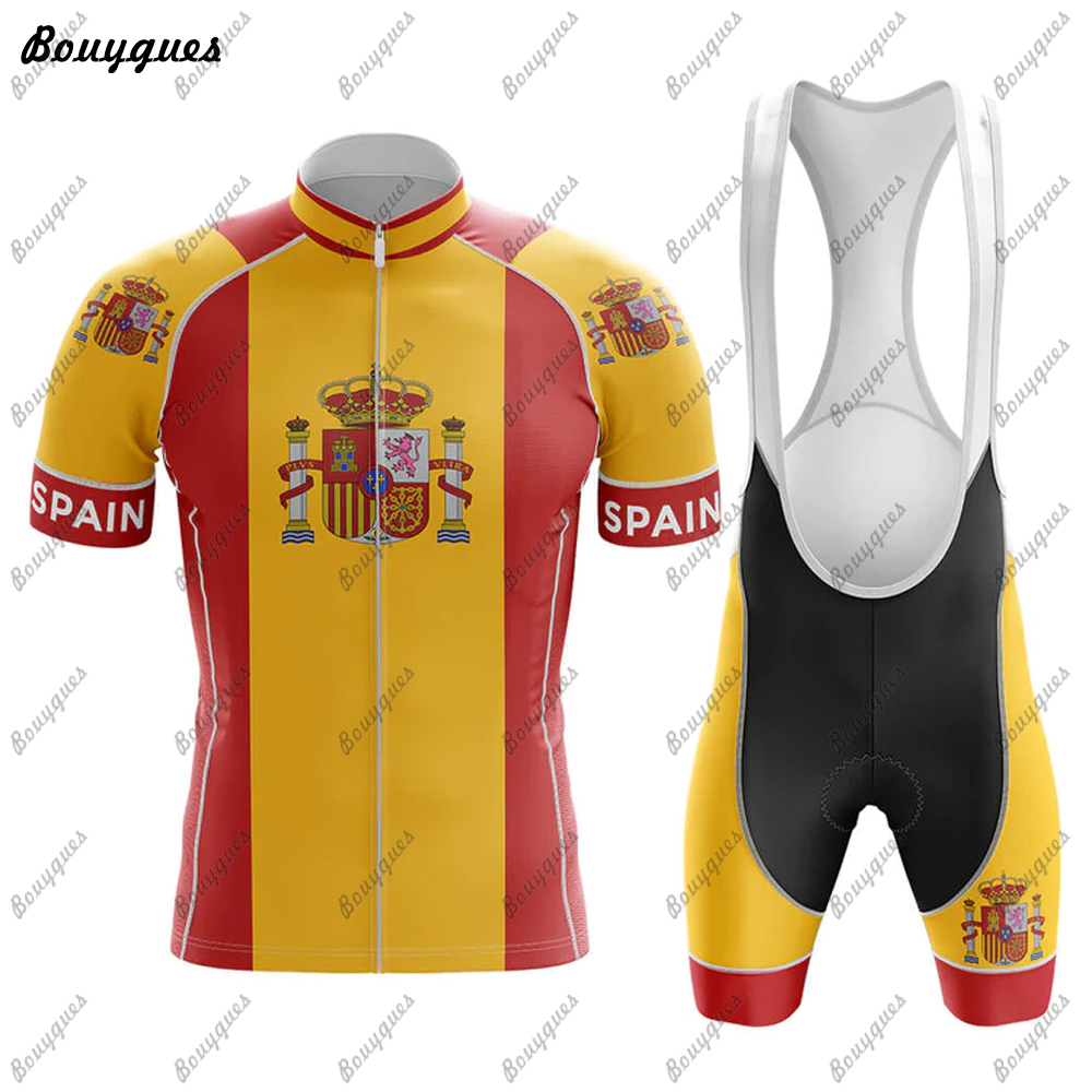 Spanyol Set Jersey gaya Premiu - Mountain Biking Wallpaper ulasan dan harga