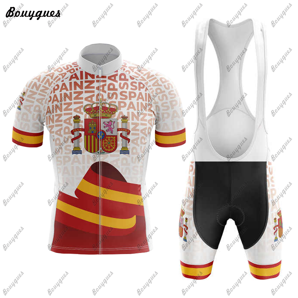 Spanyol Set Jersey gaya Premiu - Mountain Biking Wallpaper ulasan dan harga