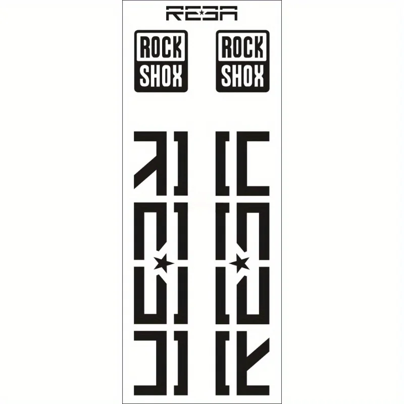 ROCKSHOX REBA Set Stiker Garpu - Mountain Biking Body Armour ulasan dan harga