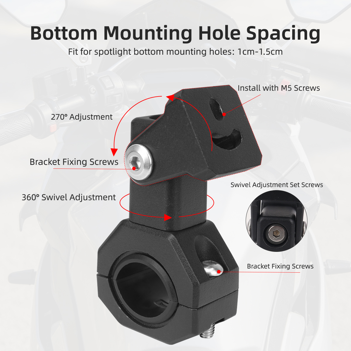 1/2X Braket LED Universal untu - Mountain Biking Derby ulasan dan harga