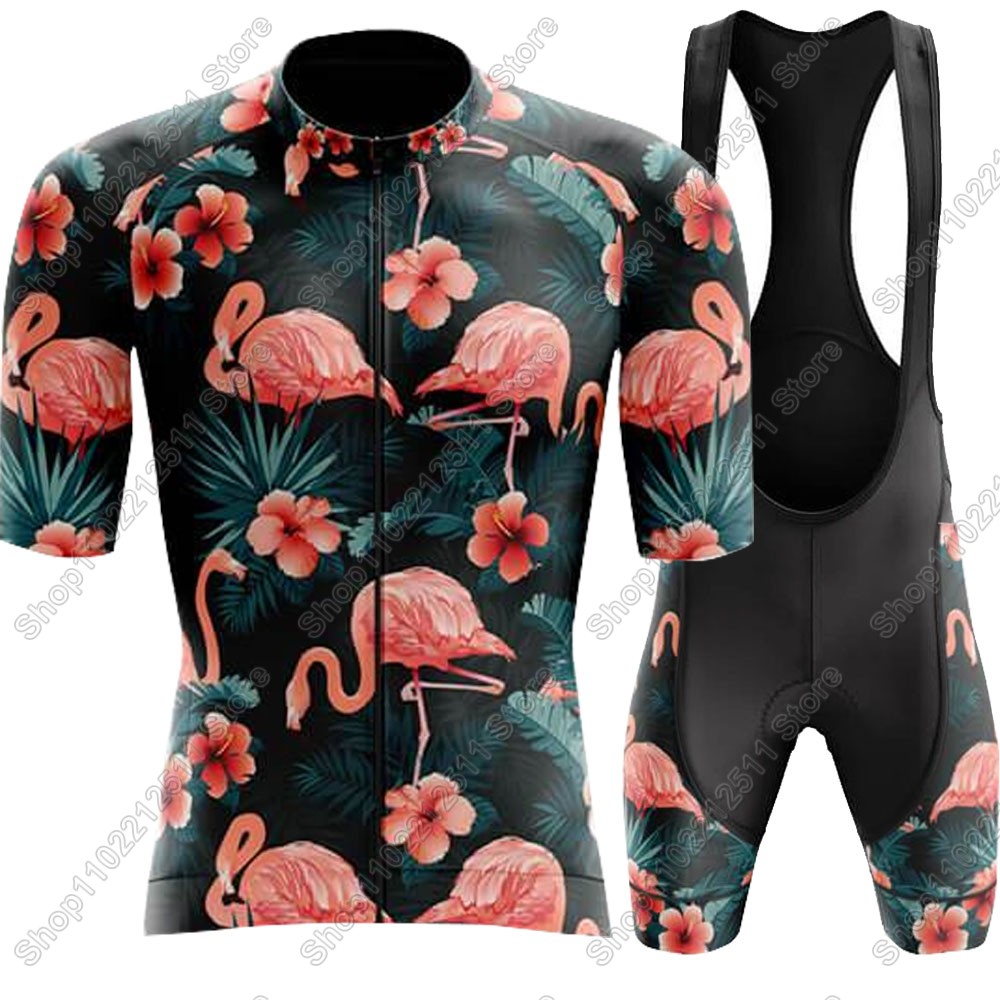 Set Jersey Bersepeda Flamingo  - Mountain Biking Wallpaper ulasan dan harga