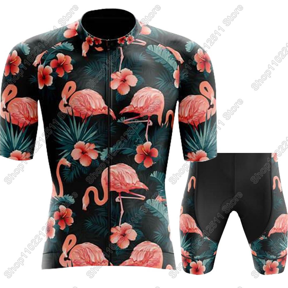 Set Jersey Bersepeda Flamingo  - Mountain Biking Wallpaper ulasan dan harga
